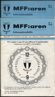 Sportboken - MFF:aren informationshfte Nr 1, 3 1978